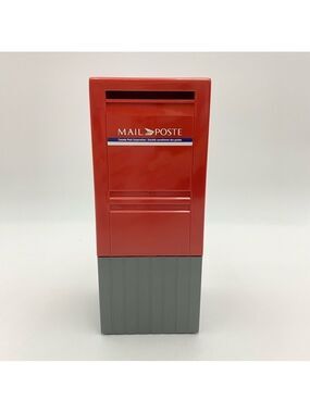 Vintage 90s Canada Post Street Corner Mailbox Piggy Bank 8”